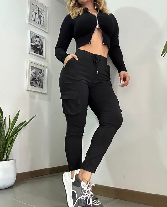 Pantalón tipo cargo Femenino