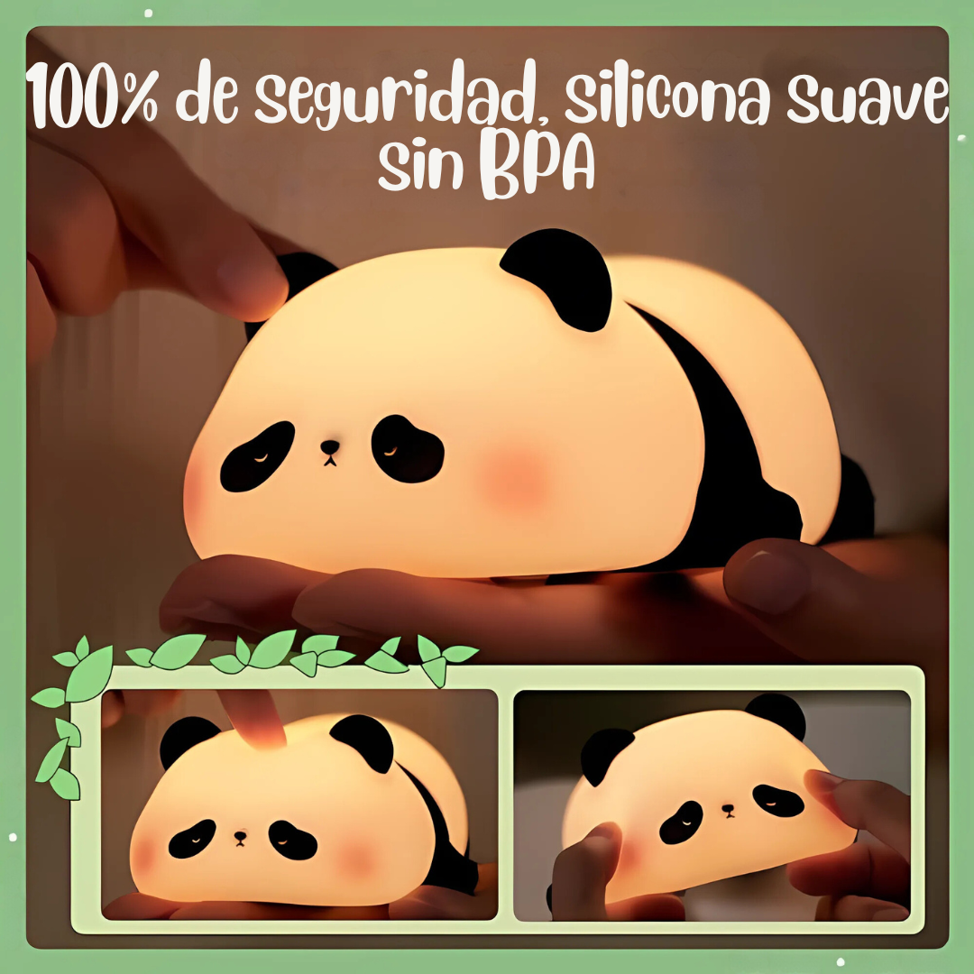 Lampara de silicona oso panda